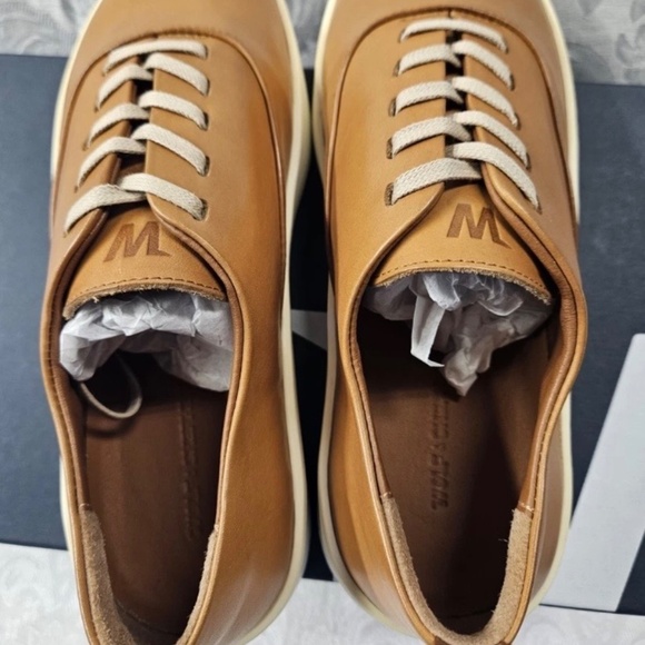Wolf & Shepherd Cruise Lace Up Leather Size Women 8 or Men 6.5 Casual Honey Tan main image 6